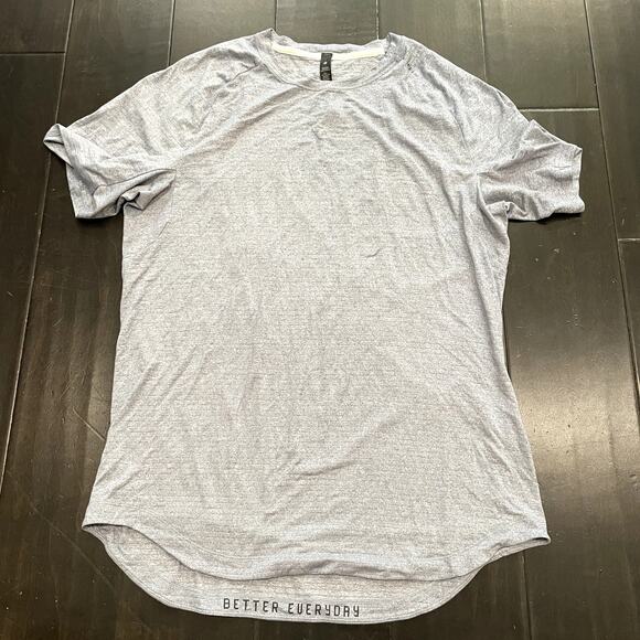 Lululemon License to Train Short Sleeve Tee Men's Light Gray Blue Men's Size L - Picture 1 of 5